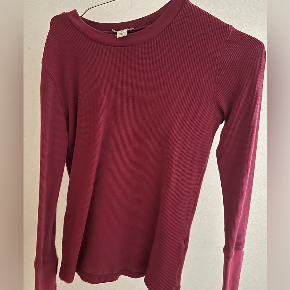 maroon sundance long sleeve